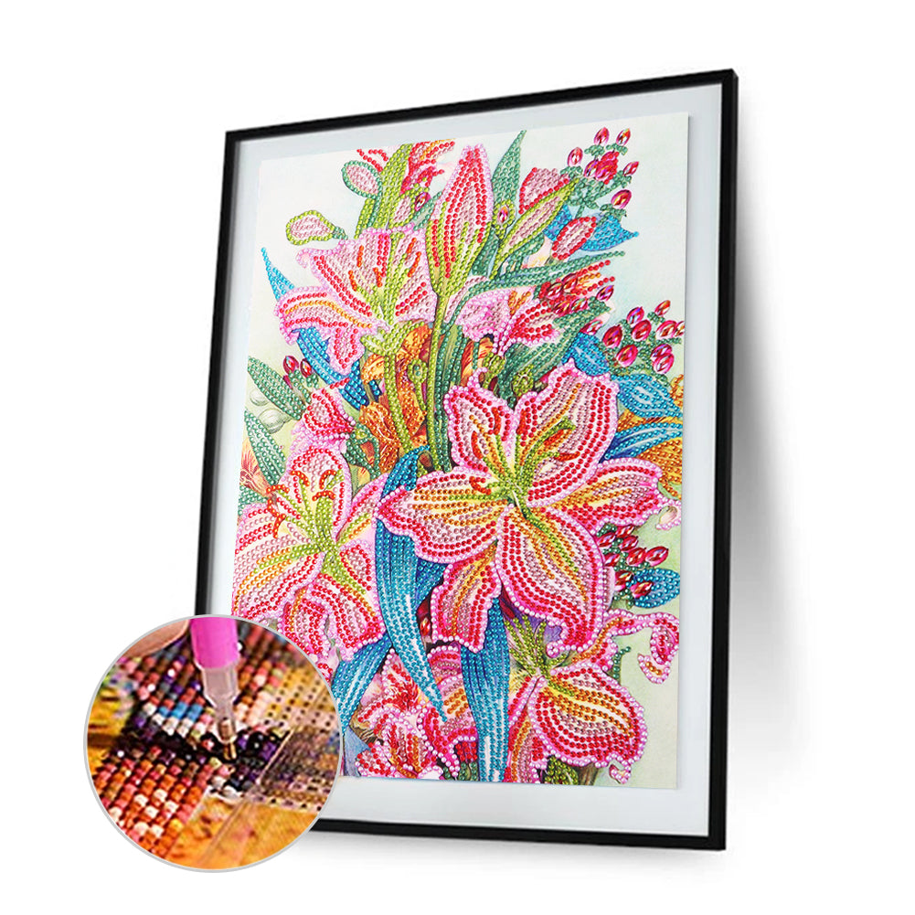 Lily - Special Shaped Drill Diamond Painting 30*40CM