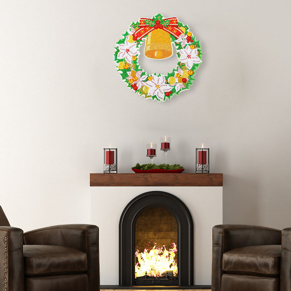 Festival Diamond Wreath DIY 5D Mosaic Resin Painting Kit Rhinestone Garland