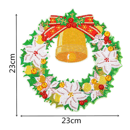 Festival Diamond Wreath DIY 5D Mosaic Resin Painting Kit Rhinestone Garland