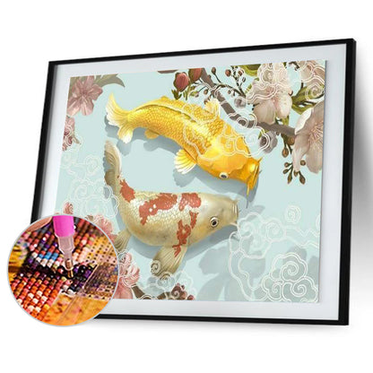 Koi Fish - Full Round Drill Diamond Painting 40*30CM