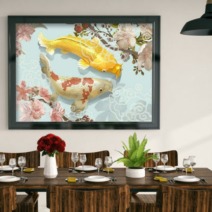 Koi Fish - Full Round Drill Diamond Painting 40*30CM