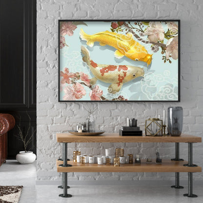 Koi Fish - Full Round Drill Diamond Painting 40*30CM