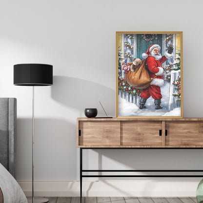 Santa Claus - Full Round Drill Diamond Painting 30*45CM