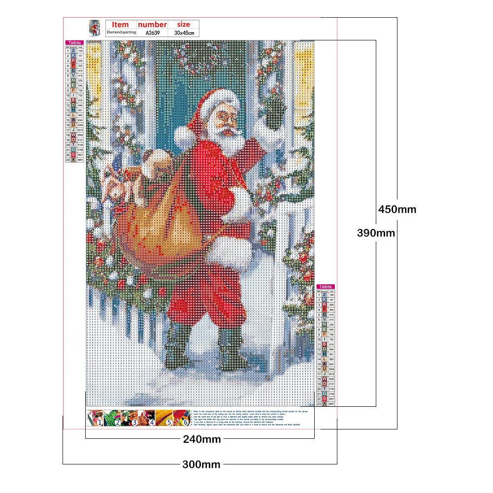 Santa Claus - Full Round Drill Diamond Painting 30*45CM