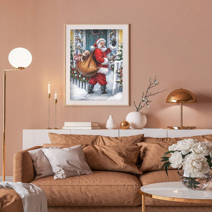 Santa Claus - Full Round Drill Diamond Painting 30*45CM