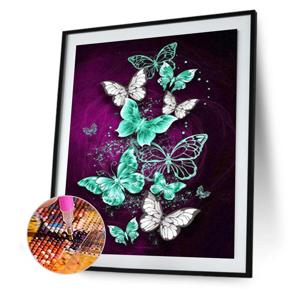 Butterfly - Full Round Drill Diamond Painting 30*40CM