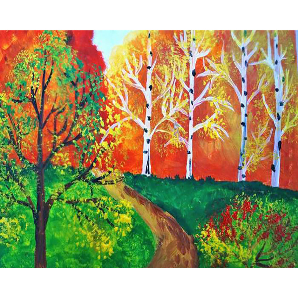 Tree - Full Square Drill Diamond Painting 50*40CM