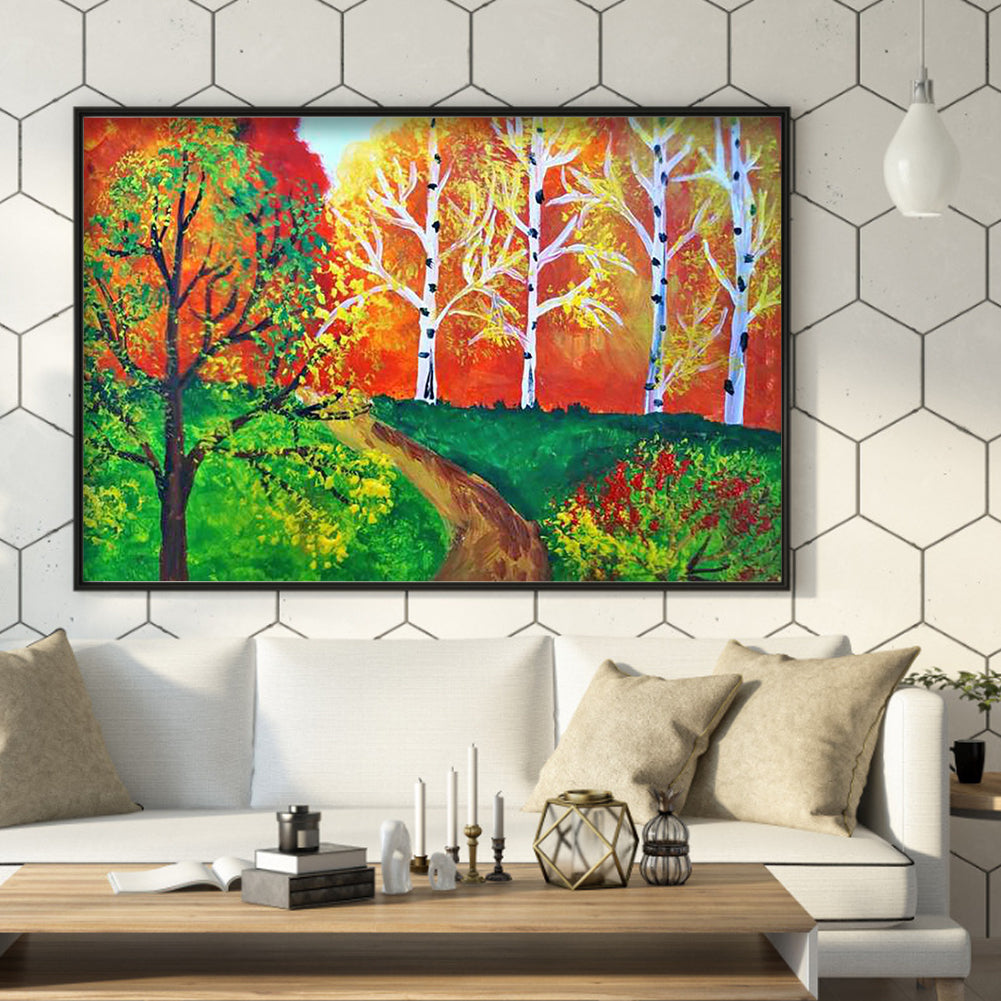 Tree - Full Square Drill Diamond Painting 50*40CM