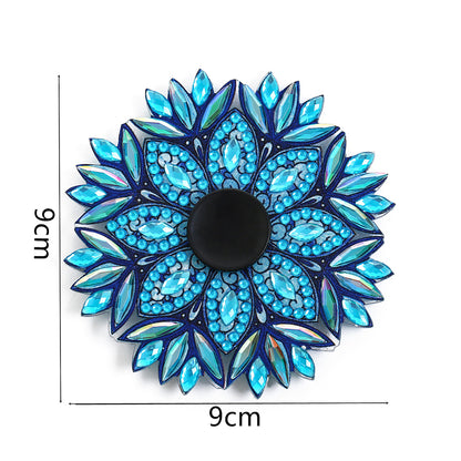 AB Double Sided Drill Fingertip Spinner Crystal Colorful Mandala Spinning