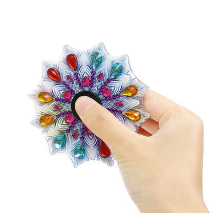 AB Double Sided Drill Fingertip Spinner Crystal Colorful Mandala Spinning