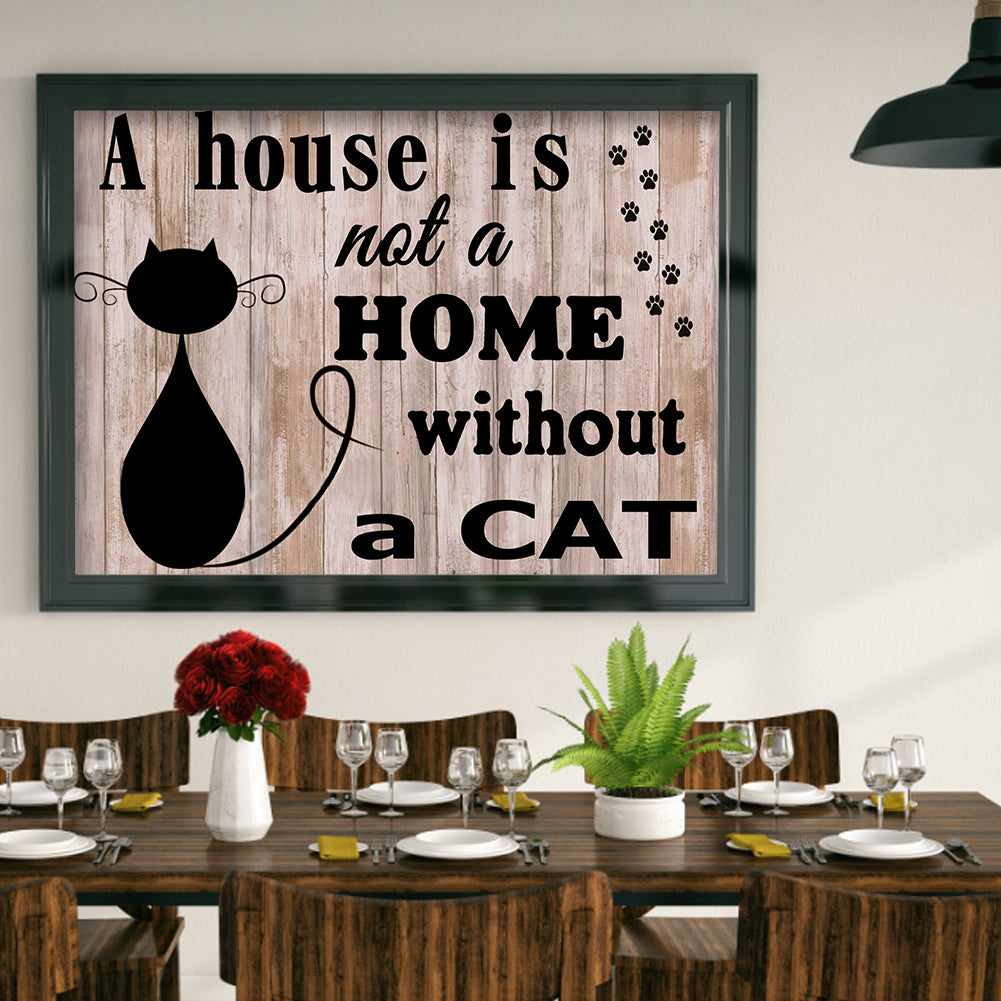 English Sentence - Full Round Drill Diamond Painting 40*30CM