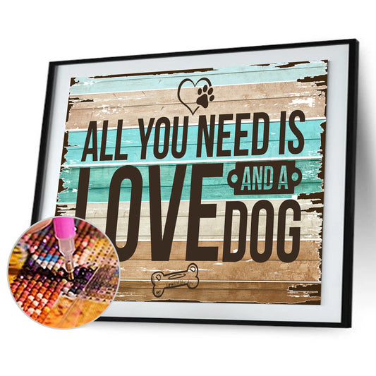 English Sentence - Full Round Drill Diamond Painting 40*30CM