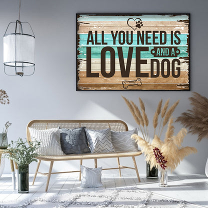 English Sentence - Full Round Drill Diamond Painting 40*30CM