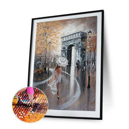 Oil Street - Full Round Drill Diamond Painting 30*40CM