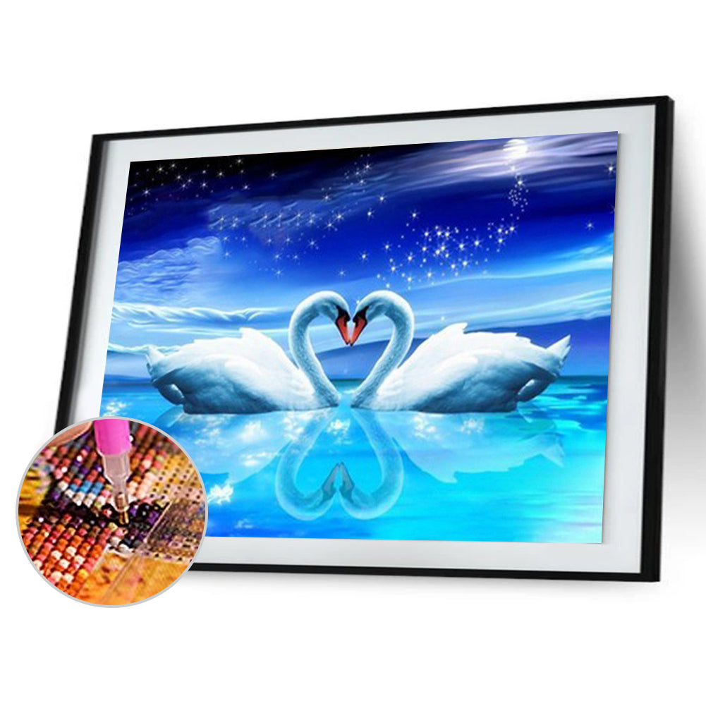 Swan - Full Square Drill Diamond Painting 50*40CM