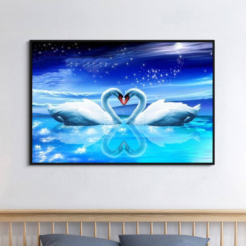 Swan - Full Square Drill Diamond Painting 50*40CM