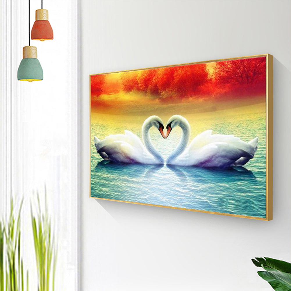 Swan - Full Square Drill Diamond Painting 50*40CM