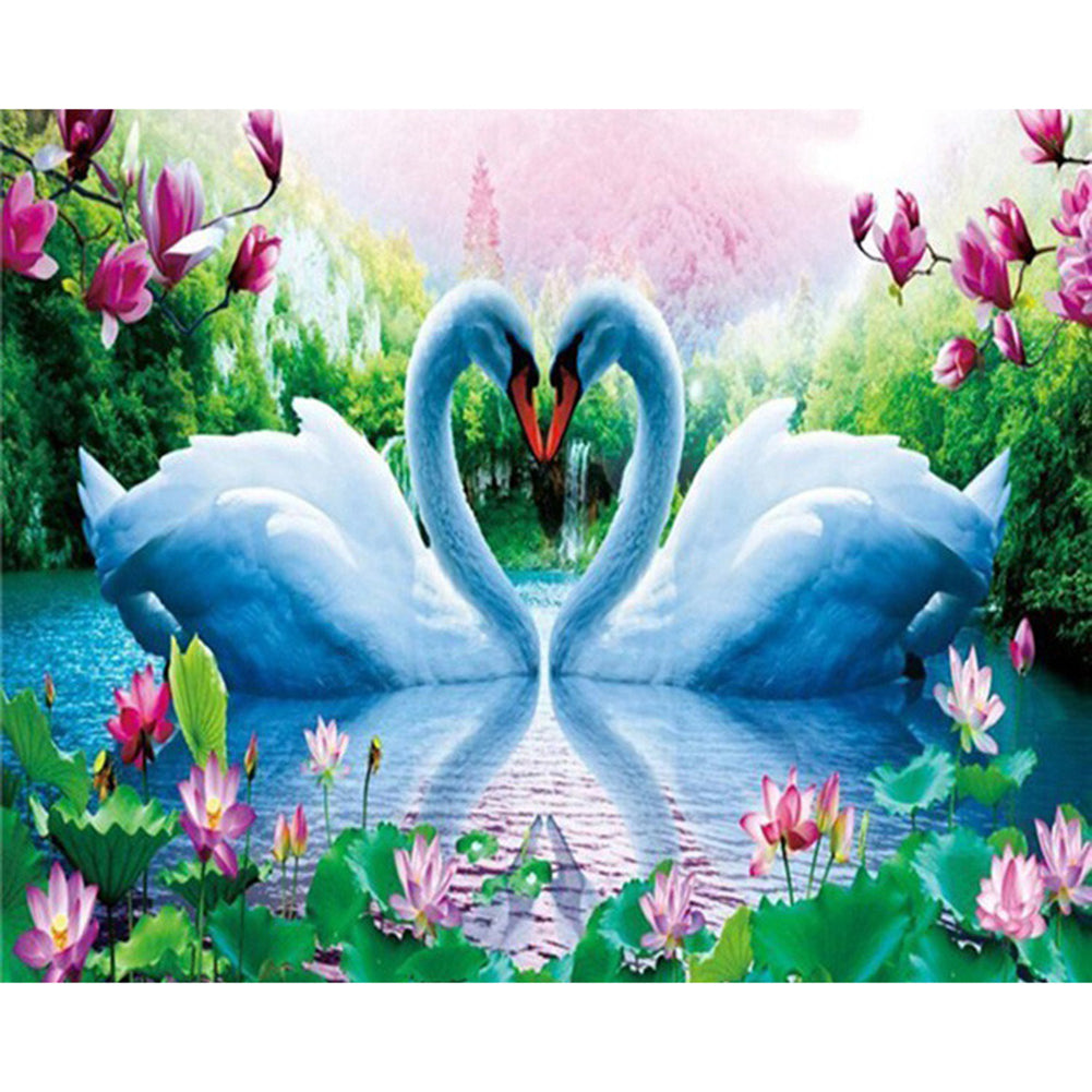 Swan - Full Square Drill Diamond Painting 50*40CM