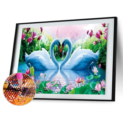 Swan - Full Square Drill Diamond Painting 50*40CM