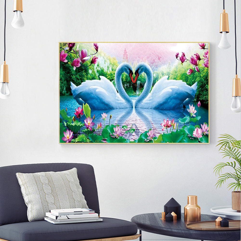 Swan - Full Square Drill Diamond Painting 50*40CM