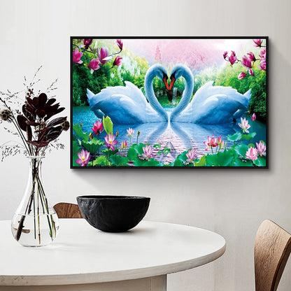 Swan - Full Square Drill Diamond Painting 50*40CM