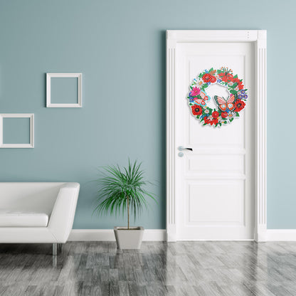 DIY Spot Drill Garland 5D Crystal Diamond Painting Art Flower Wreath Gift