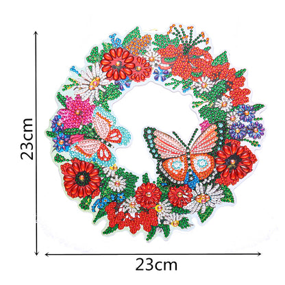 DIY Spot Drill Garland 5D Crystal Diamond Painting Art Flower Wreath Gift