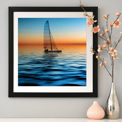 Boat - Full Round Drill Diamond Painting 40*40CM