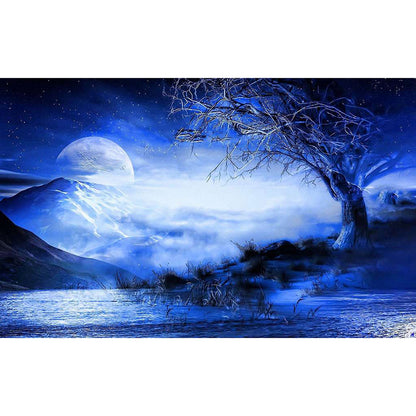 Moon Lake - Full Round Drill Diamond Painting 60*40CM