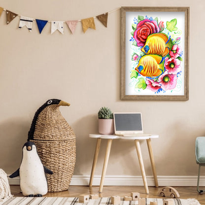 Goldfish - Full Round Drill Diamond Painting 30*40CM