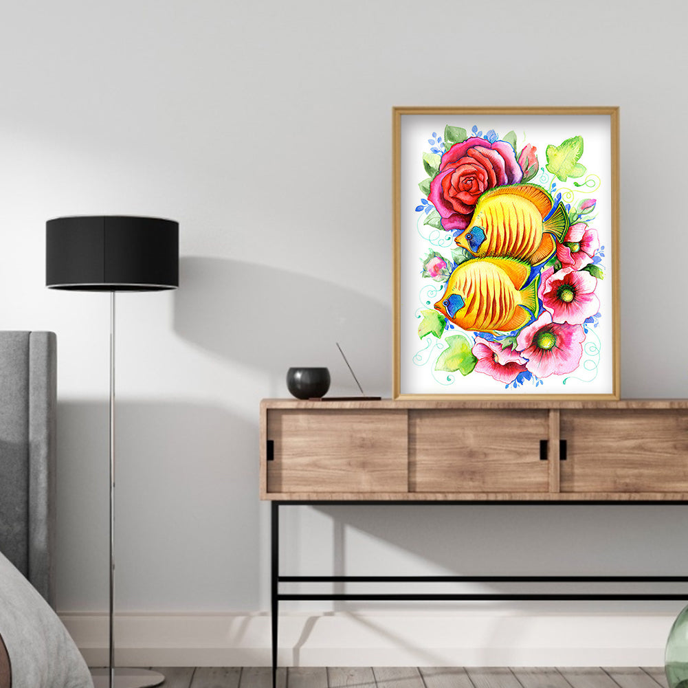 Goldfish - Full Round Drill Diamond Painting 30*40CM