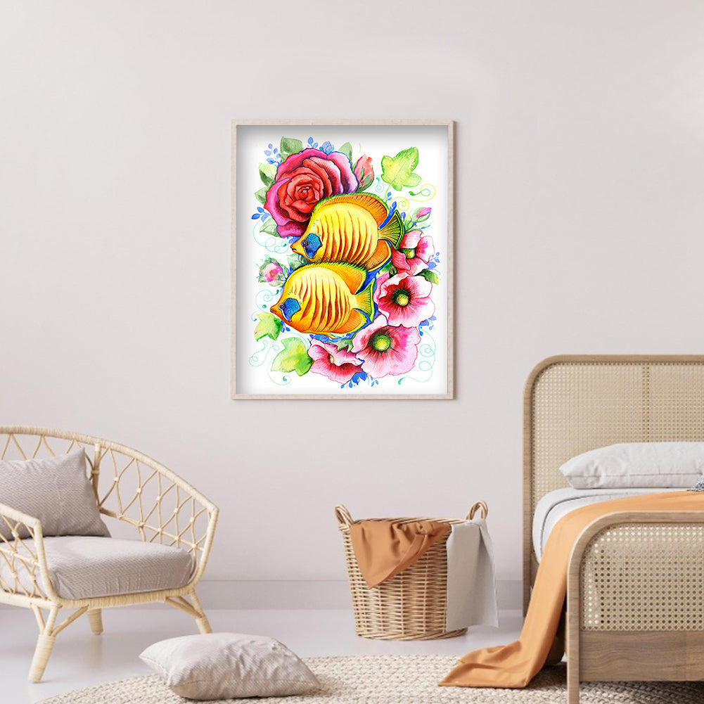 Goldfish - Full Round Drill Diamond Painting 30*40CM