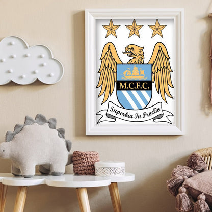 Manchester City - Full Round Drill Diamond Painting 30*40CM