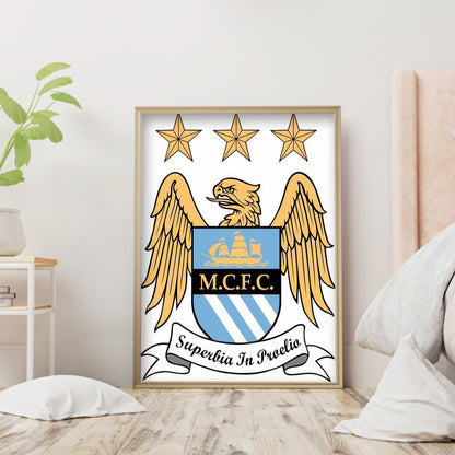 Manchester City - Full Round Drill Diamond Painting 30*40CM