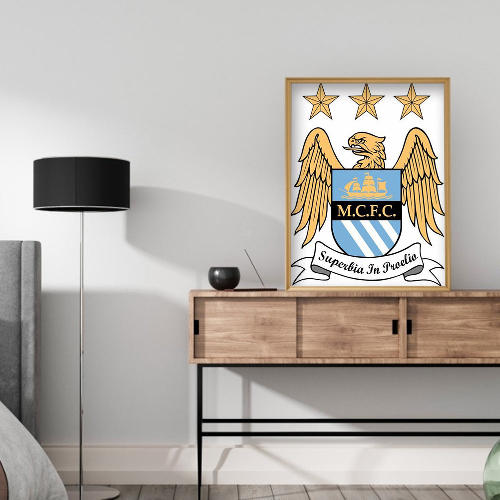 Manchester City - Full Round Drill Diamond Painting 30*40CM
