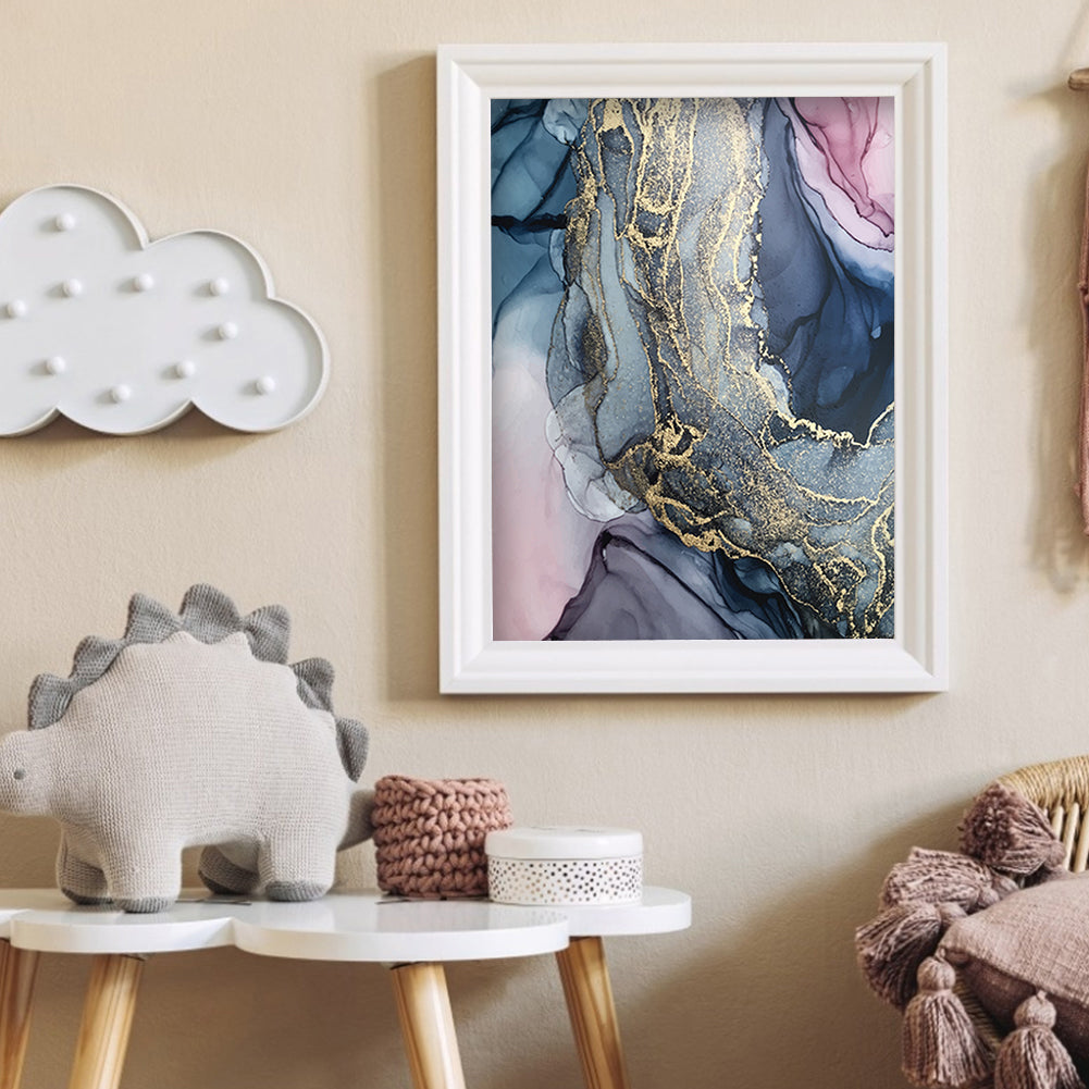 Gold leaf - Full Round Drill Diamond Painting 35*50CM