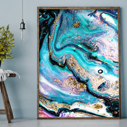 Gold leaf - Full Round Drill Diamond Painting 35*50CM