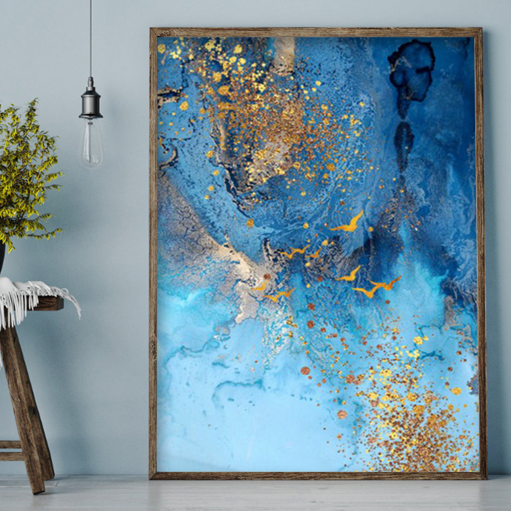 Gold leaves - Full Round Drill Diamond Painting 35*50CM