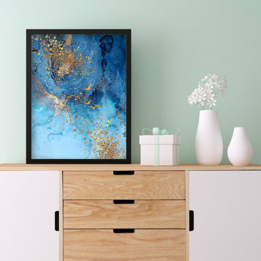 Gold leaves - Full Round Drill Diamond Painting 35*50CM