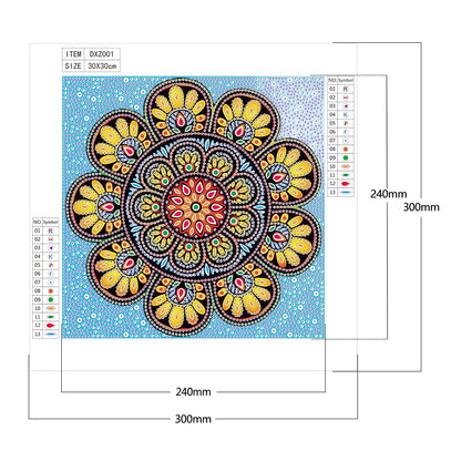 Datura - Special Shaped Drill Diamond Painting 30*30CM