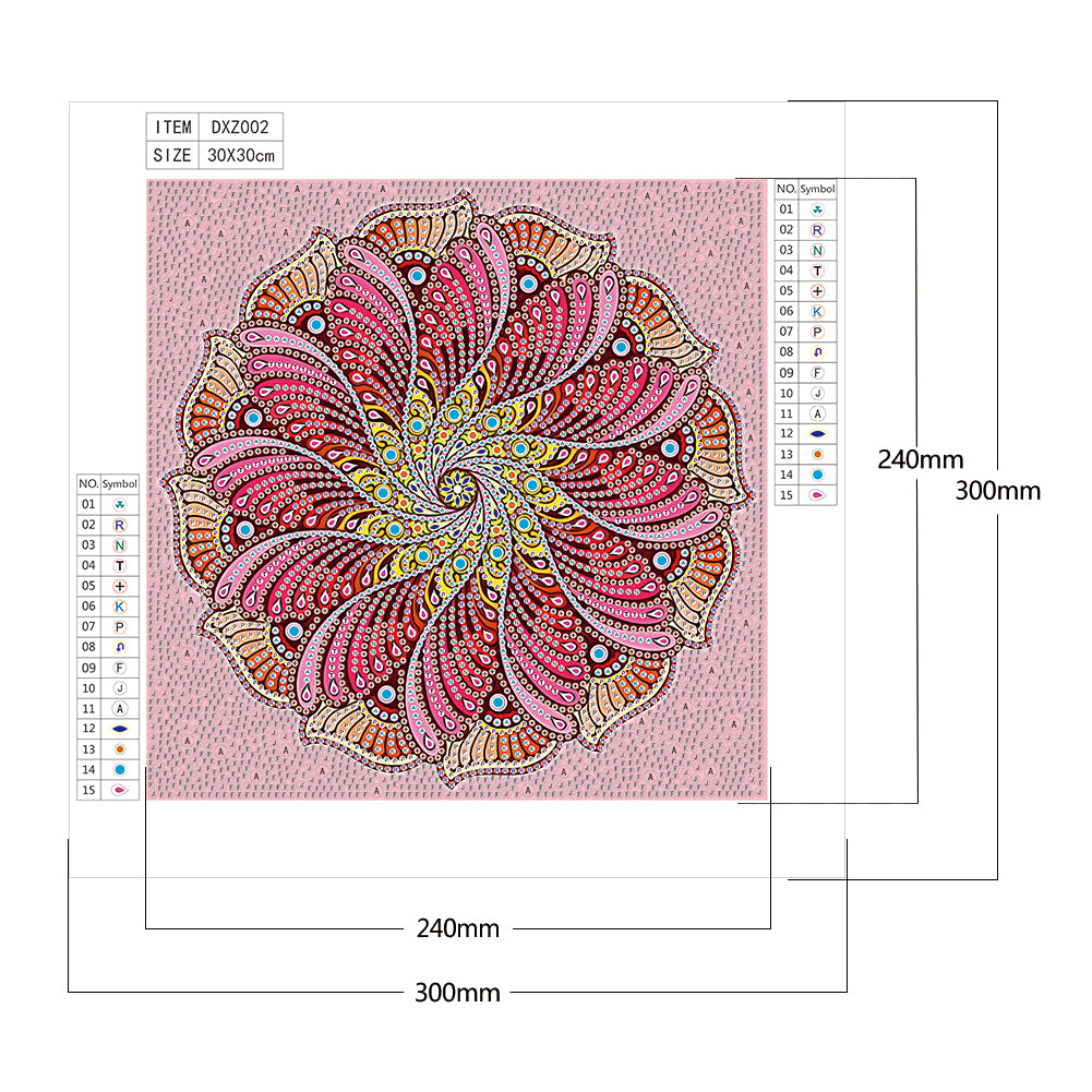 Datura - Special Shaped Drill Diamond Painting 30*30CM