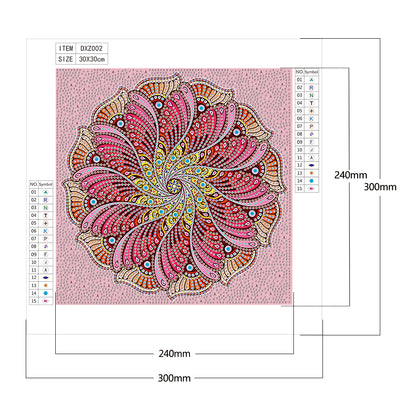 Datura - Special Shaped Drill Diamond Painting 30*30CM