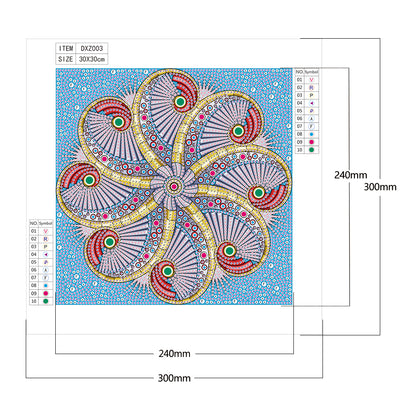 Datura - Special Shaped Drill Diamond Painting 30*30CM