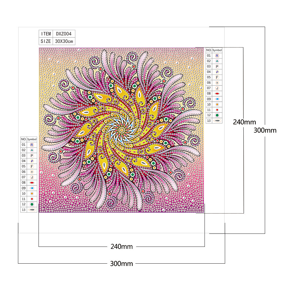 Datura - Special Shaped Drill Diamond Painting 30*30CM