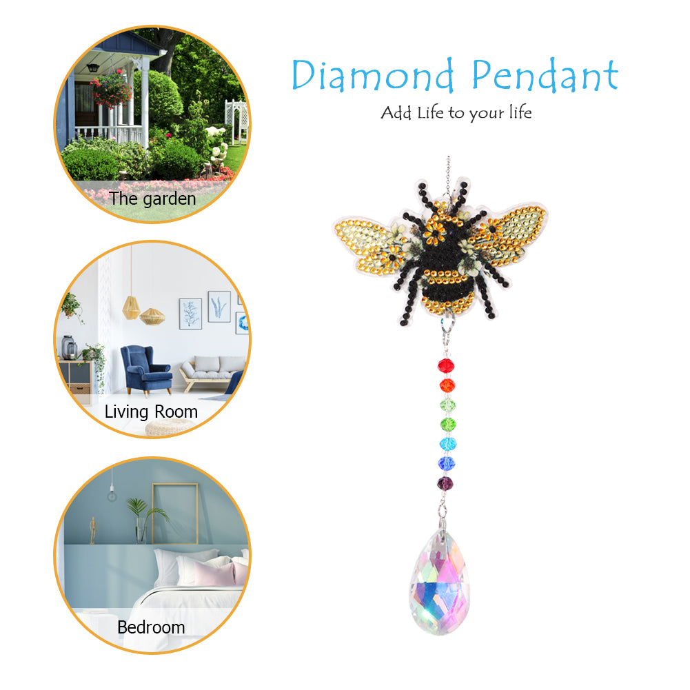 DIY 5D Mosaic  Jewelry Diamond Painting Kit Window Wind Chime