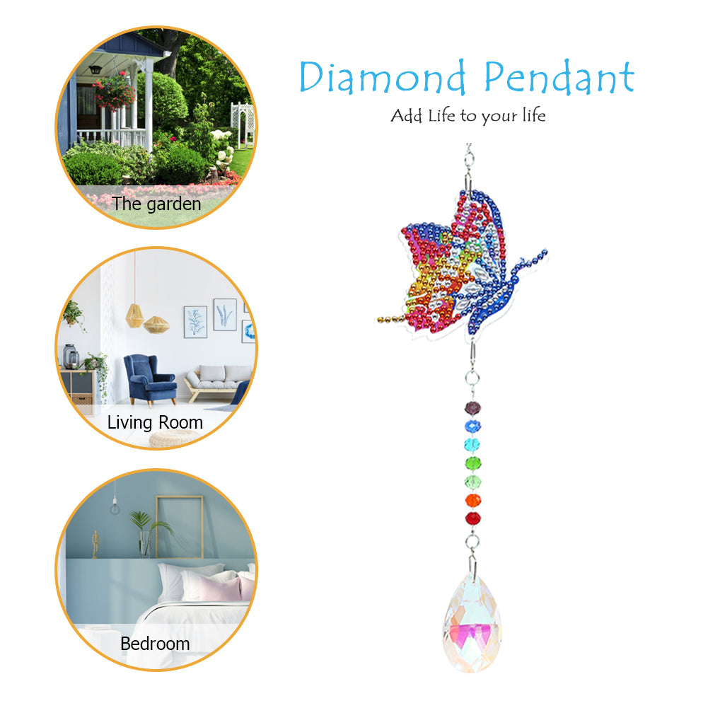 DIY 5D Mosaic  Jewelry Diamond Painting Kit Window Wind Chime