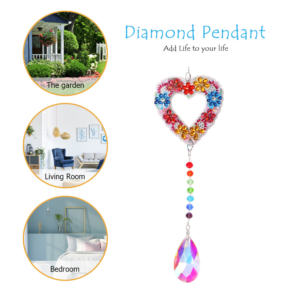 DIY 5D Mosaic  Jewelry Diamond Painting Kit Window Wind Chime