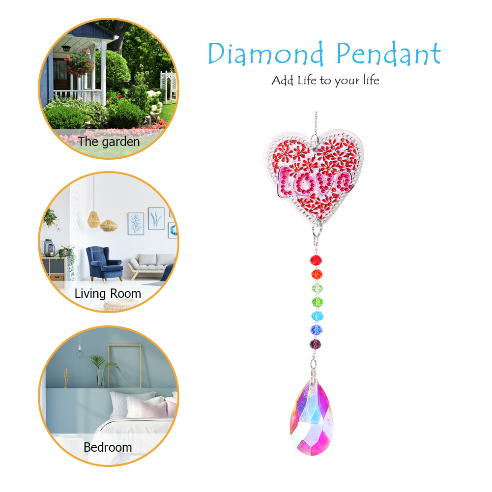 DIY 5D Mosaic  Jewelry Diamond Painting Kit Window Wind Chime