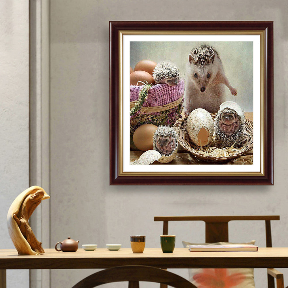 Hedgehog - Full Round Drill Diamond Painting 40*40CM