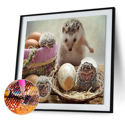 Hedgehog - Full Round Drill Diamond Painting 40*40CM